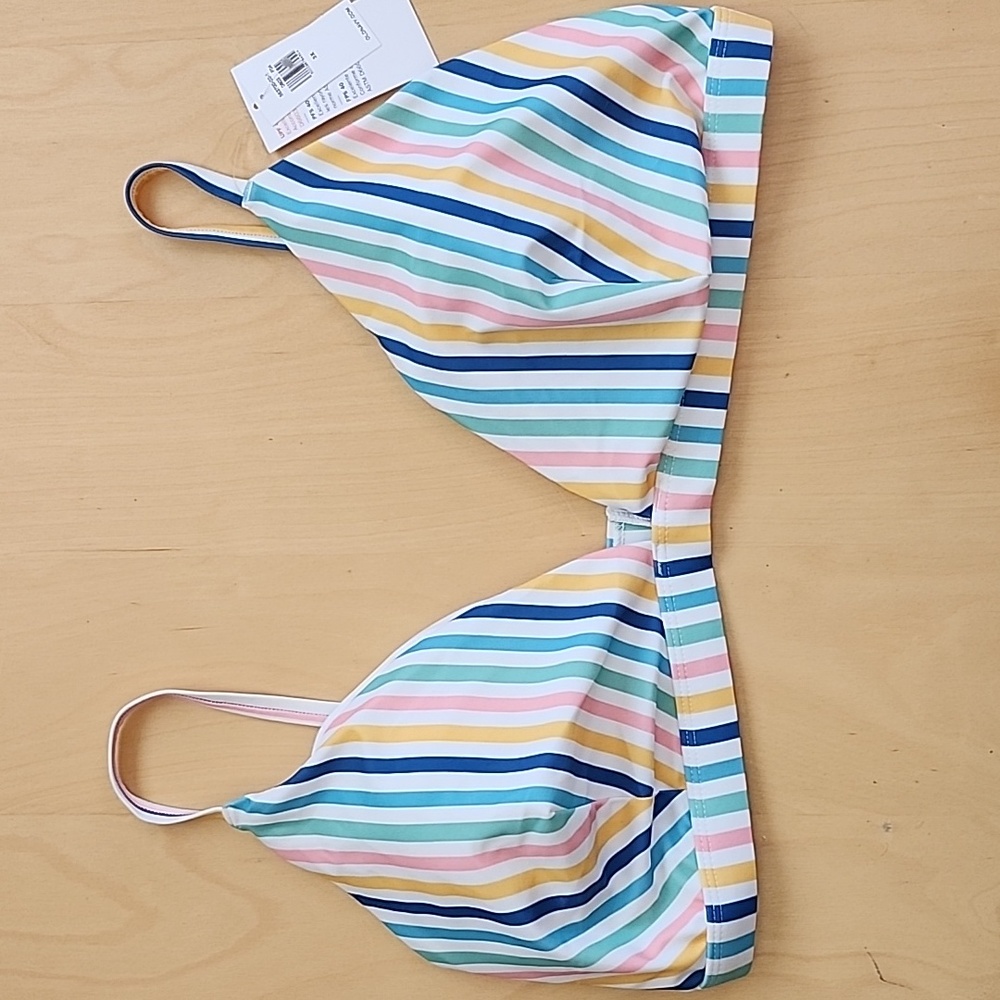 Old Navy 3x stripped triangle bikini top
